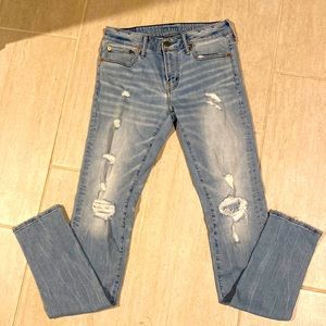 AE Next Level Airflex distressed skinny Jean in 30x34